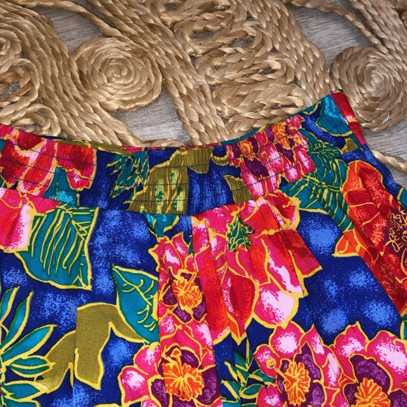 Vintage 80s Partners Mervyn High Rise Tropical Shorts - Picture 4 of 5